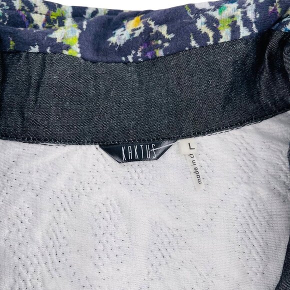 Kaktus Womens Multicolor Metallic Jacket Button Front Size L‎ - Picture 2 of 6